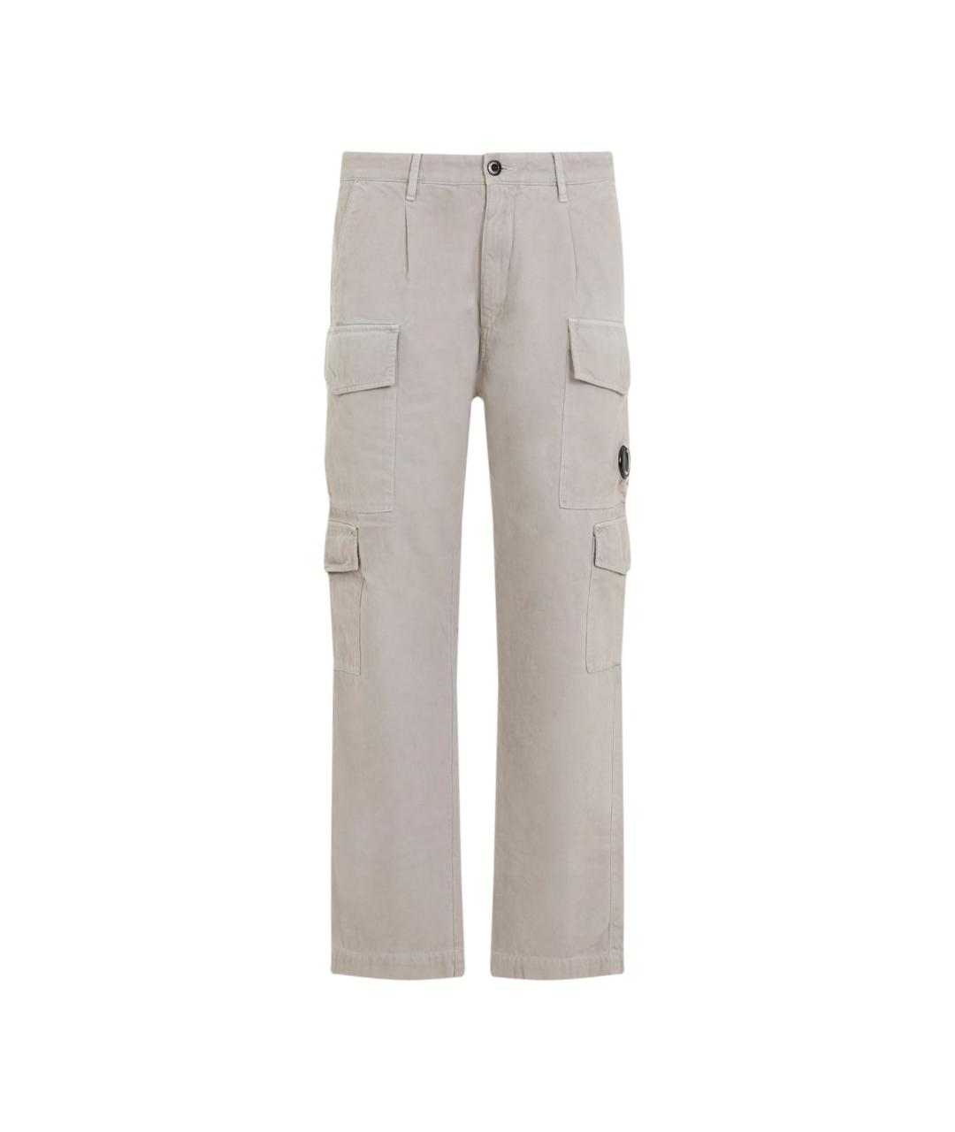 CP COMPANY Бежевые хлопковые повседневные брюки, фото 1