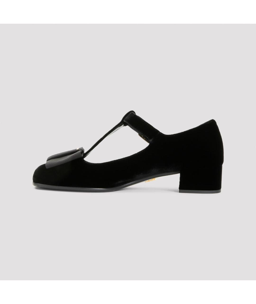 PRADA Черные текстильные туфли, фото 3