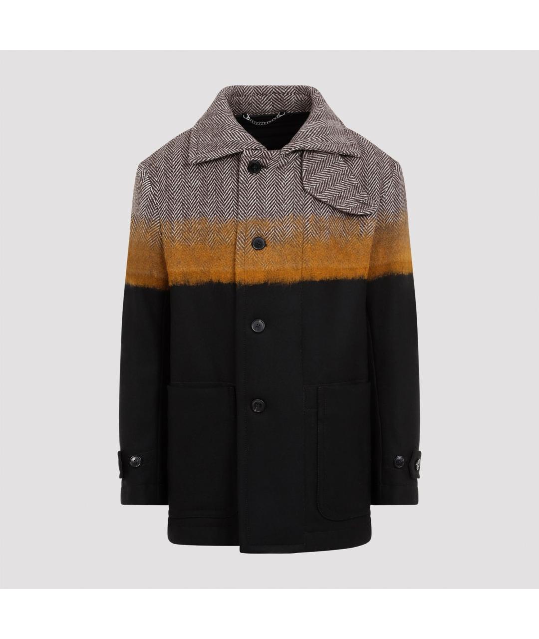DRIES VAN NOTEN Коричневое шерстяное пальто, фото 2