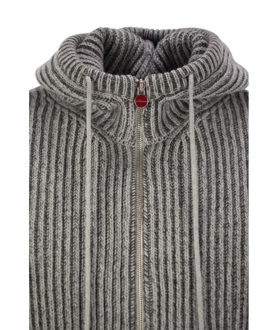 KITON Серая кашемировая куртка, фото 4