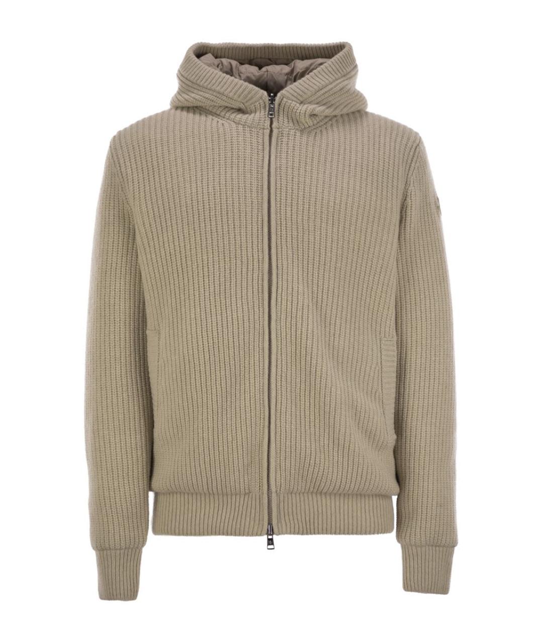 MONCLER Бежевая шерстяная куртка, фото 1
