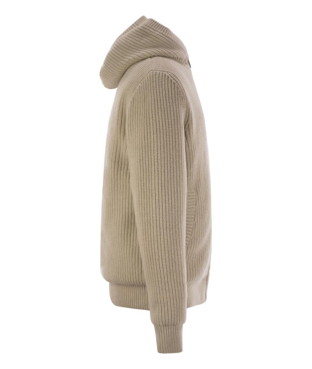 MONCLER Бежевая шерстяная куртка, фото 3