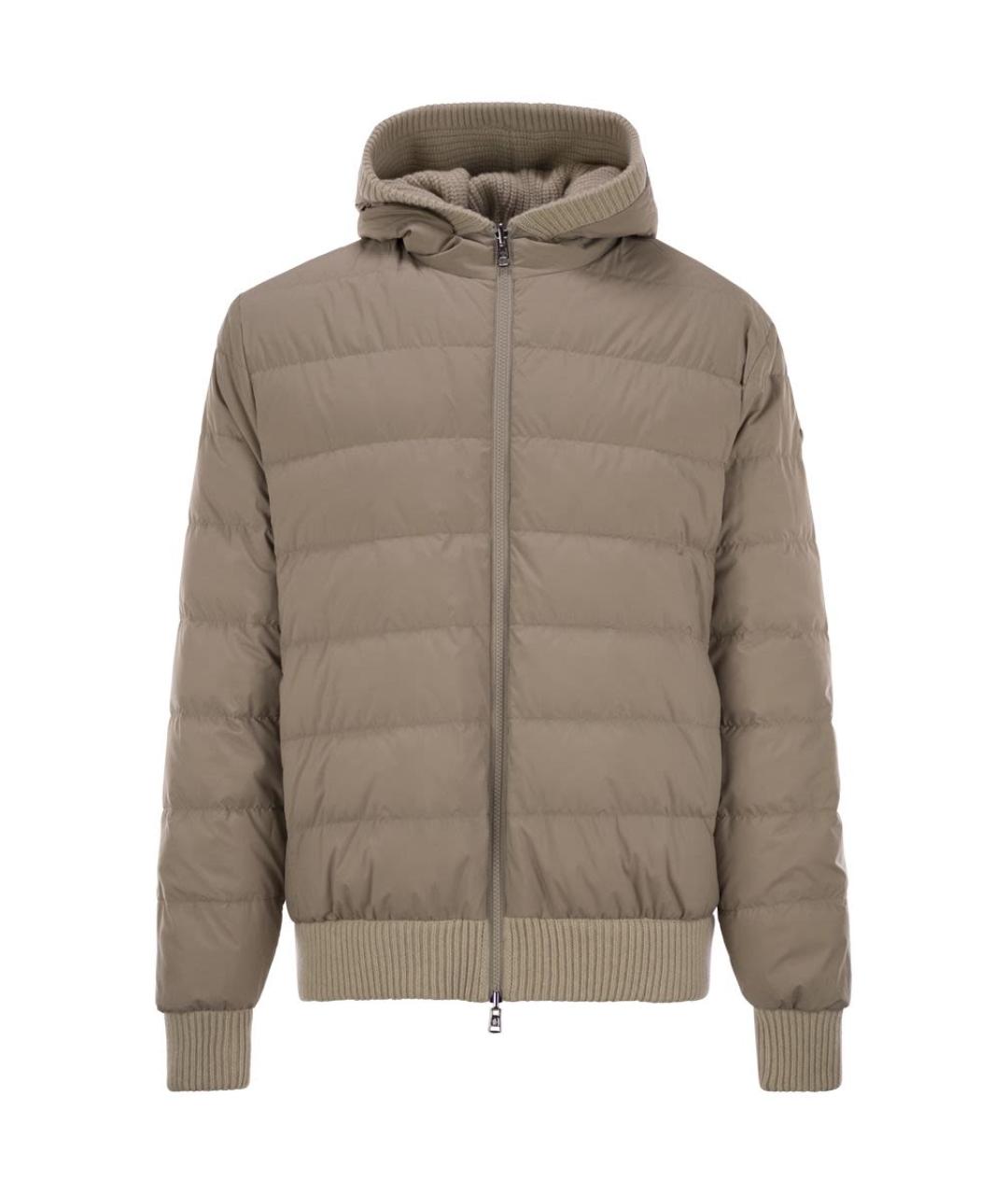 MONCLER Бежевая шерстяная куртка, фото 5