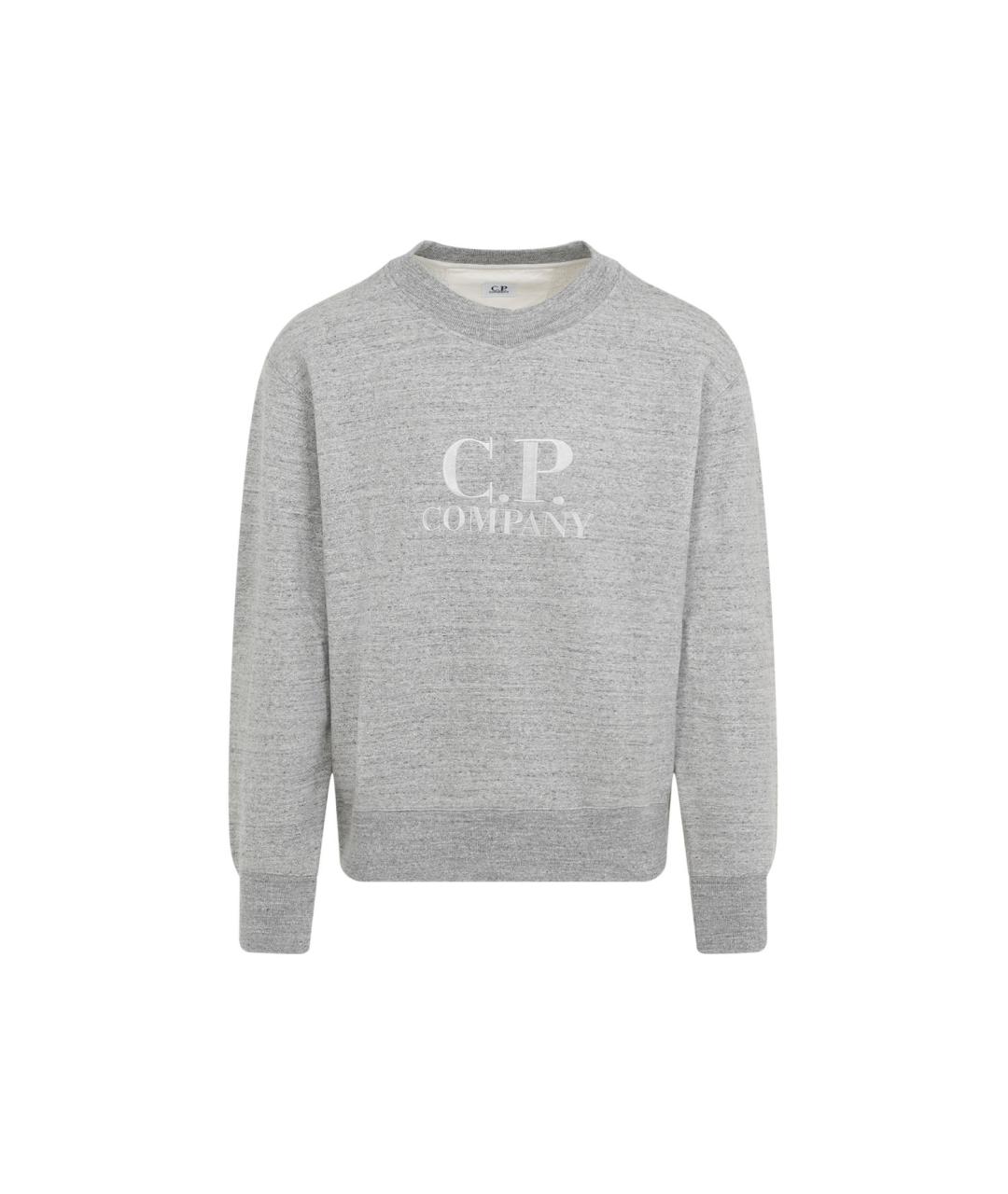 CP COMPANY Серый хлопковый джемпер / свитер, фото 1