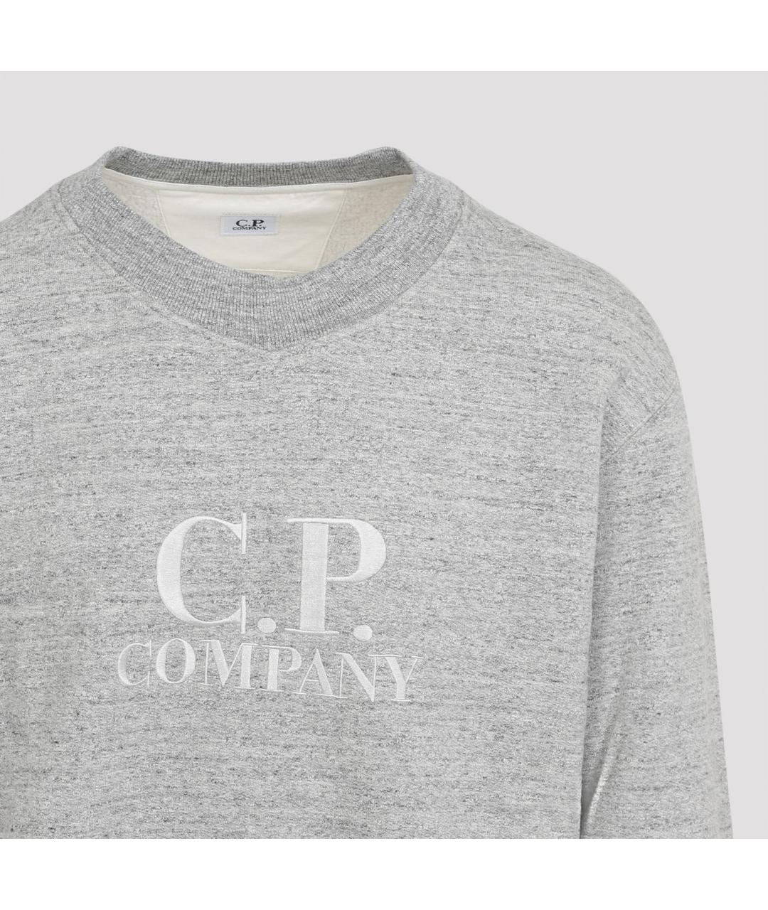 CP COMPANY Серый хлопковый джемпер / свитер, фото 3