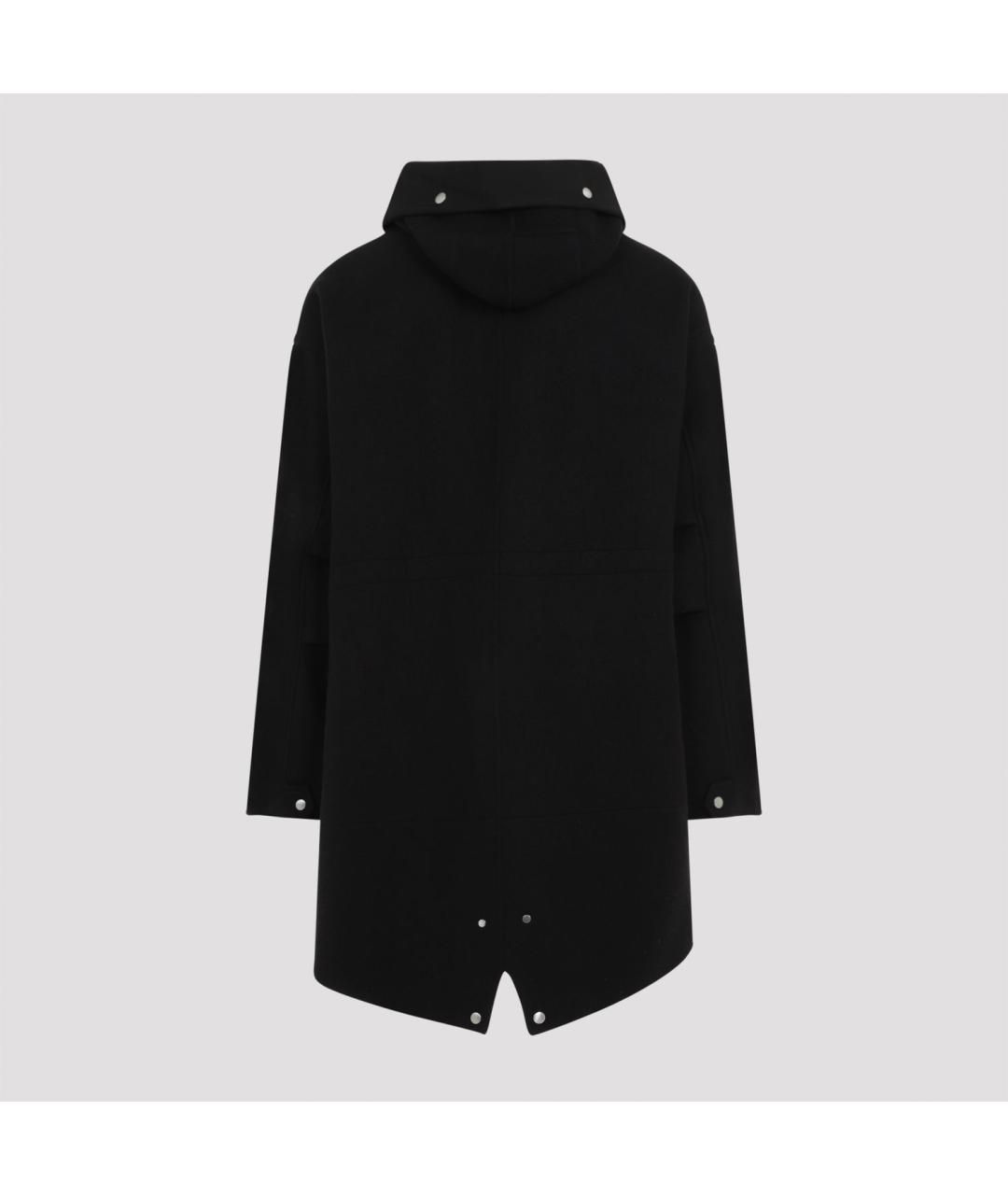 JIL SANDER Черная шерстяная парка, фото 2