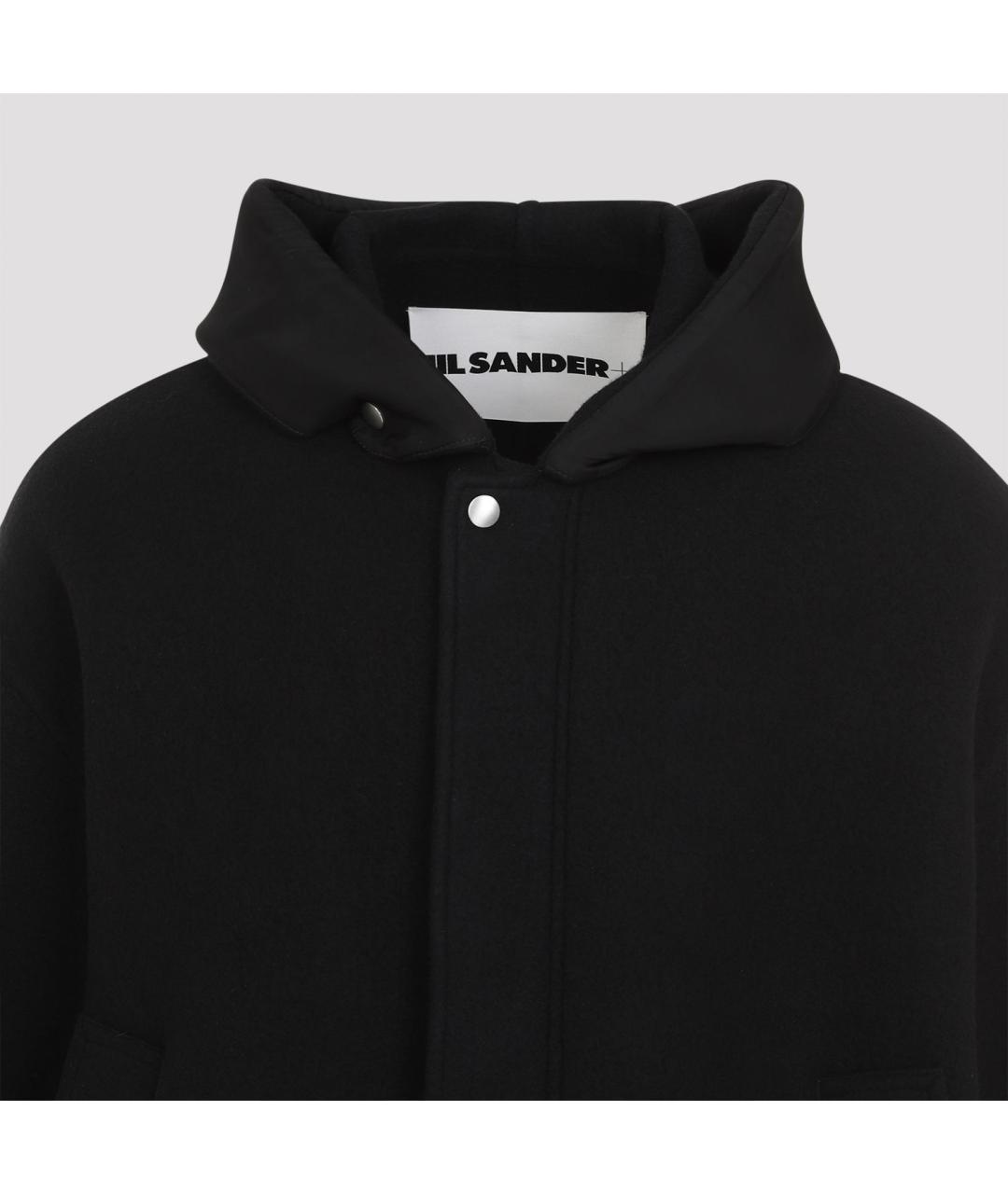 JIL SANDER Черная шерстяная парка, фото 3
