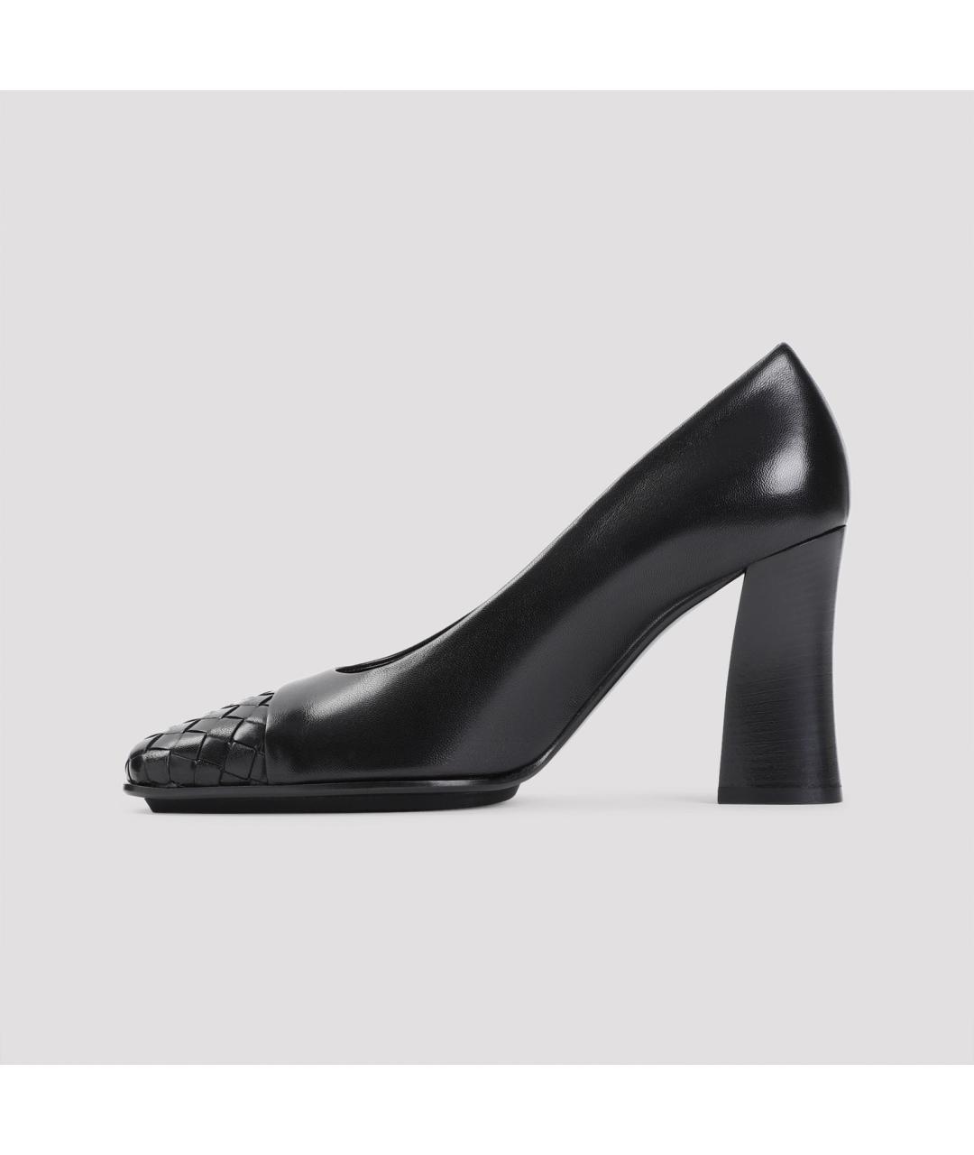 BOTTEGA VENETA Черные кожаные туфли, фото 3