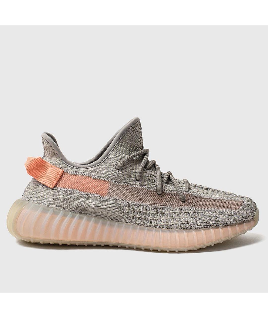 ADIDAS YEEZY Серые текстильные низкие кроссовки / кеды, фото 7