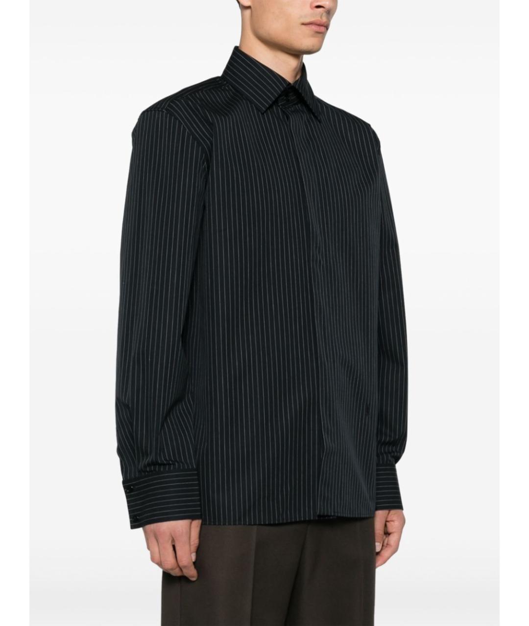 SAINT LAURENT Черная хлопковая кэжуал рубашка, фото 2