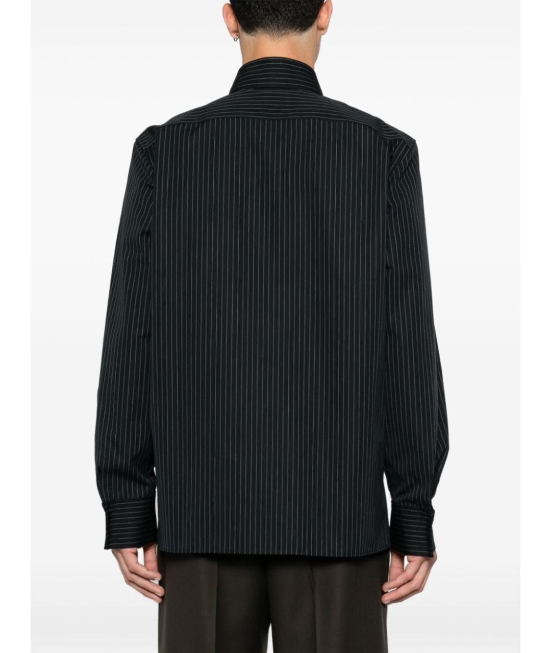 SAINT LAURENT Черная хлопковая кэжуал рубашка, фото 3