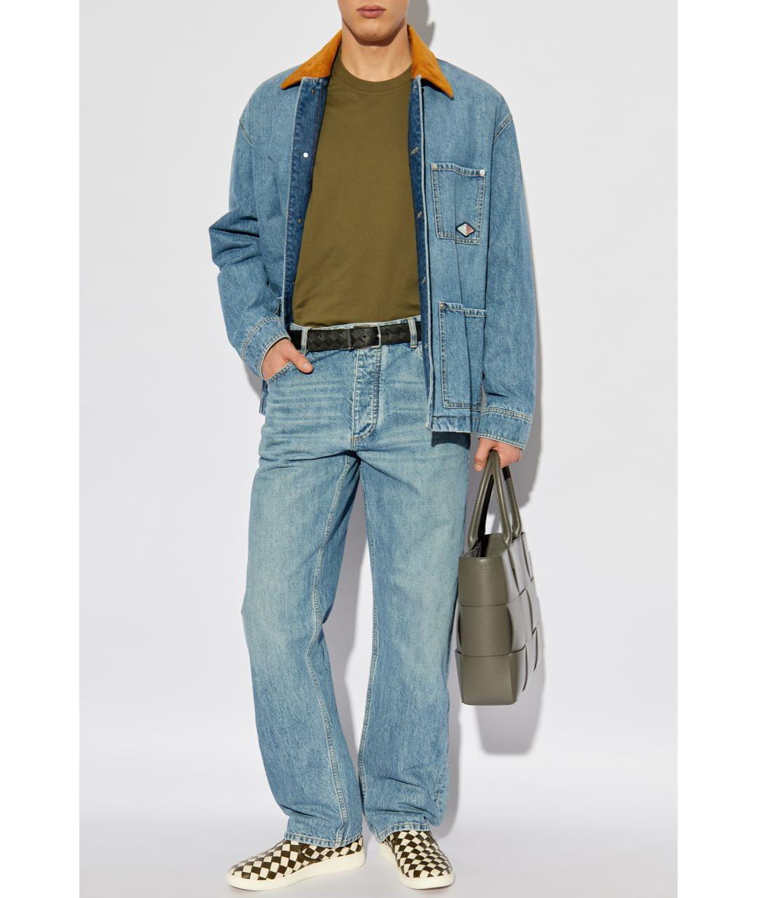 BOTTEGA VENETA Хаки хлопковая футболка, фото 5