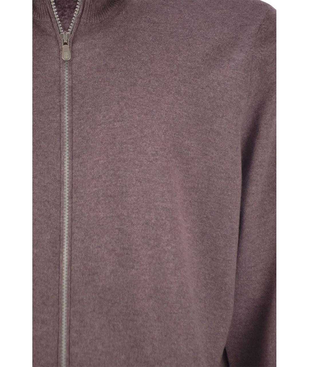 BRUNELLO CUCINELLI Бордовый кашемировый кардиган, фото 4