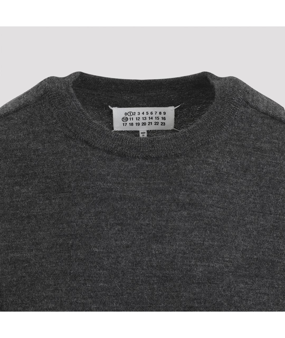 MAISON MARGIELA Серый шерстяной джемпер / свитер, фото 4