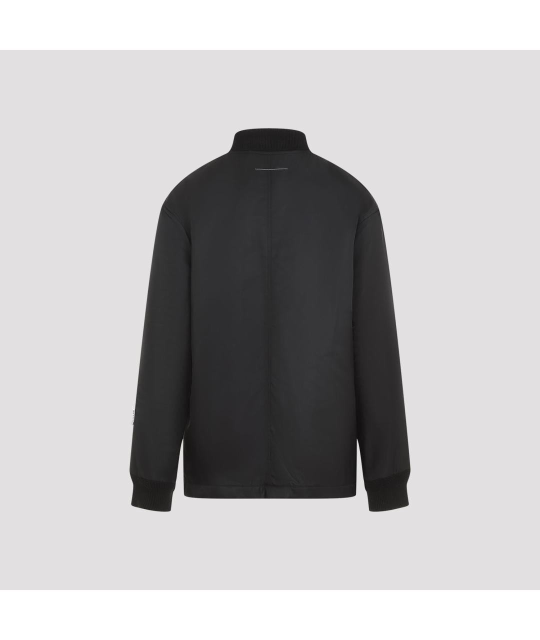 MM6 MAISON MARGIELA Черная полиамидовая куртка, фото 4