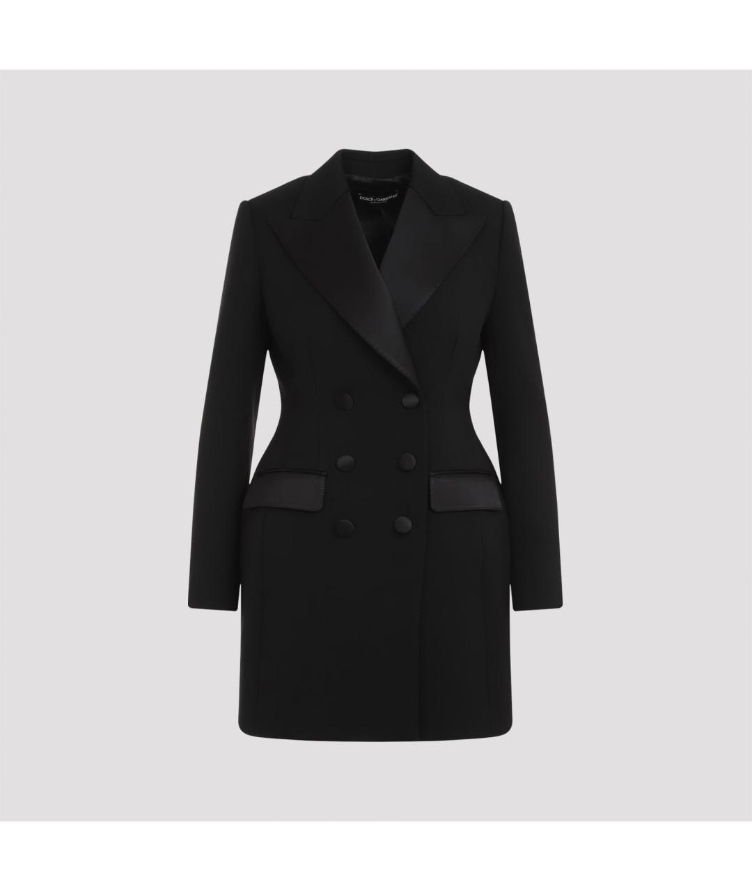 DOLCE&GABBANA Черный полиэстеровый жакет/пиджак, фото 2