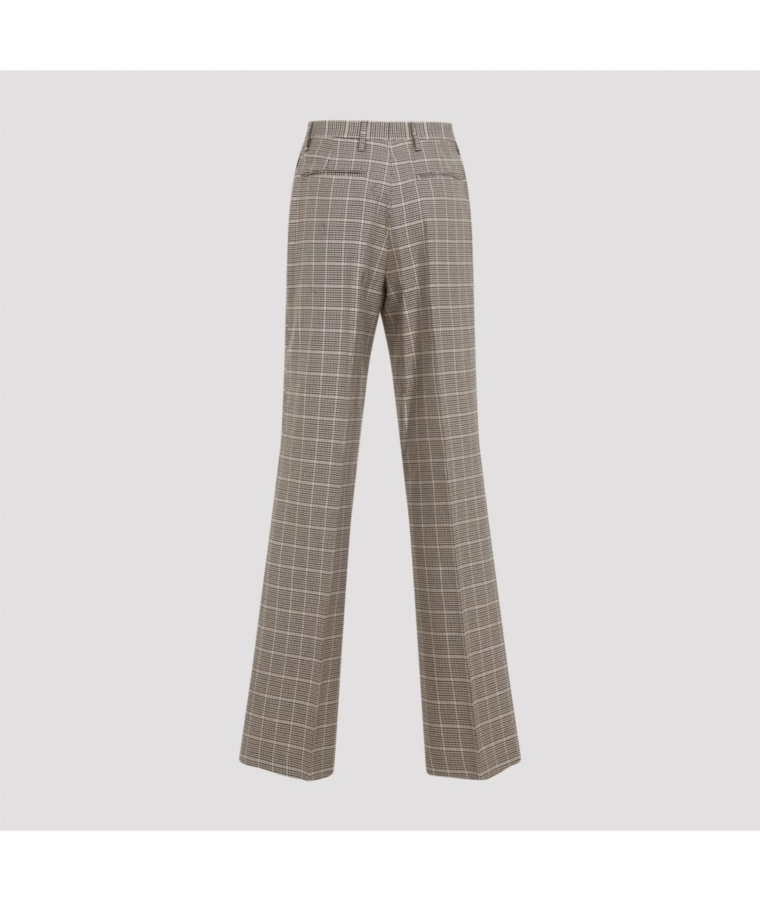 DRIES VAN NOTEN Мульти хлопковые прямые брюки, фото 3