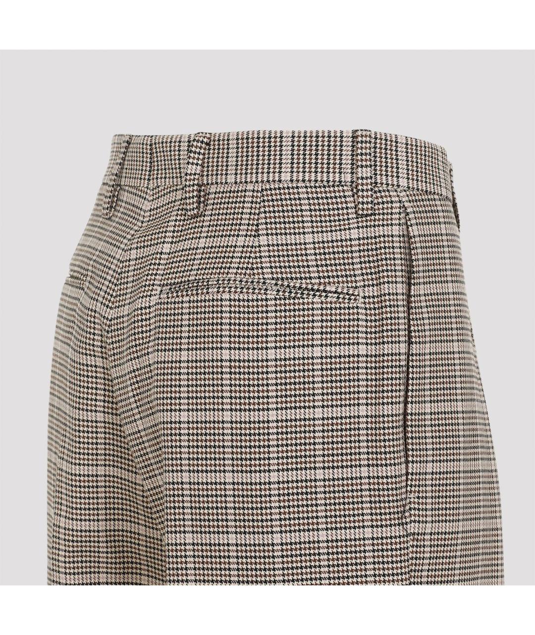 DRIES VAN NOTEN Мульти хлопковые прямые брюки, фото 4