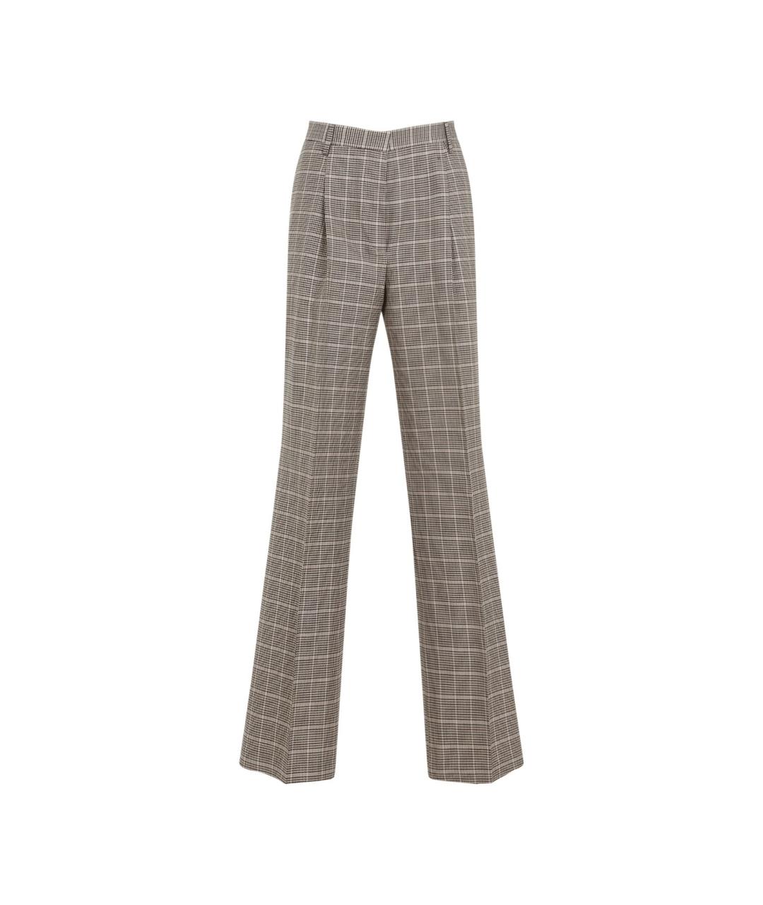 DRIES VAN NOTEN Мульти хлопковые прямые брюки, фото 1