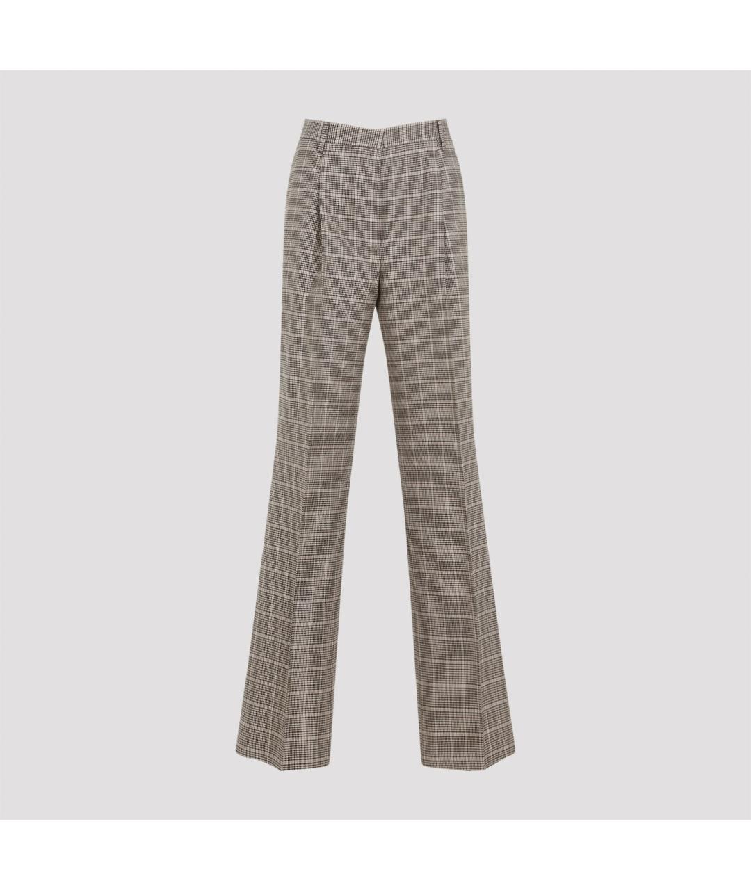 DRIES VAN NOTEN Мульти хлопковые прямые брюки, фото 2