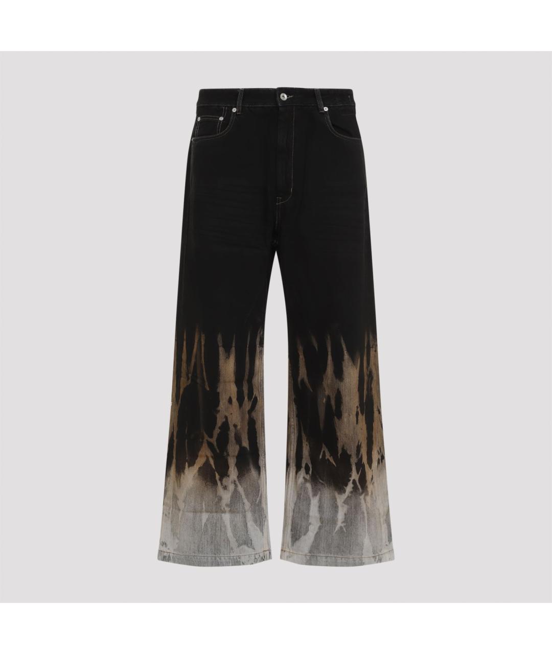 RICK OWENS DRKSHDW Черные хлопковые повседневные брюки, фото 2