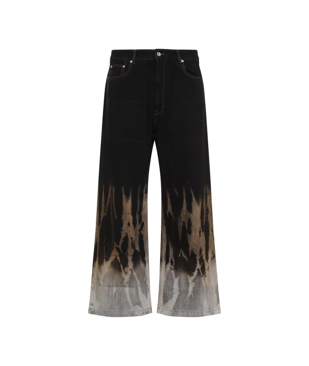 RICK OWENS DRKSHDW Черные хлопковые повседневные брюки, фото 1