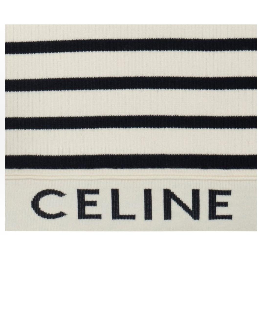 CELINE Белая майка, фото 4
