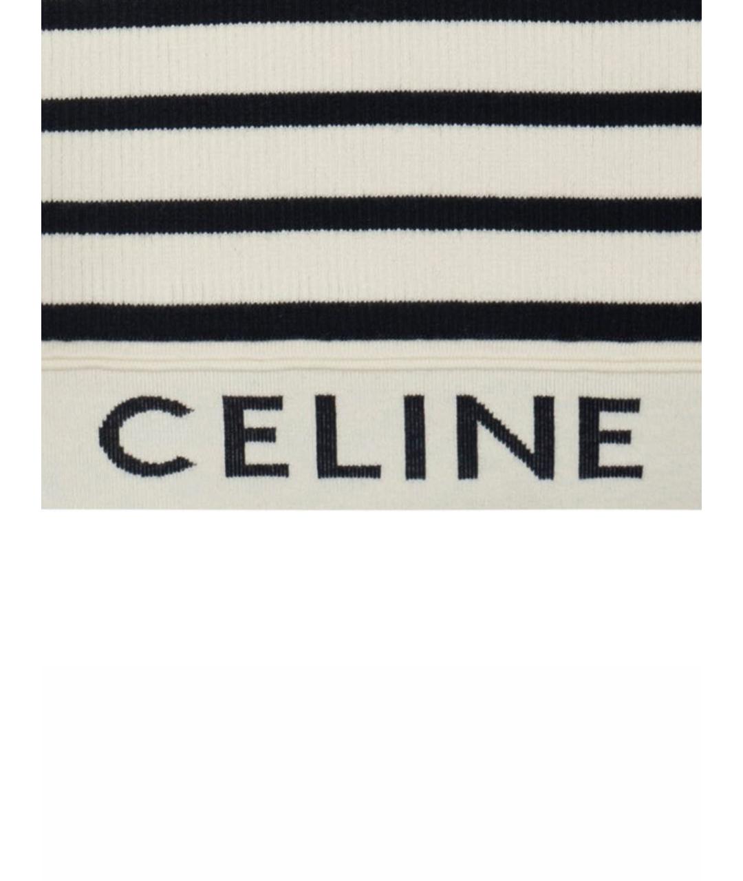 CELINE Белая майка, фото 8