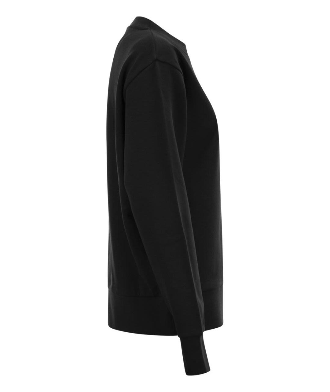 MONCLER Черный хлопковый джемпер / свитер, фото 3