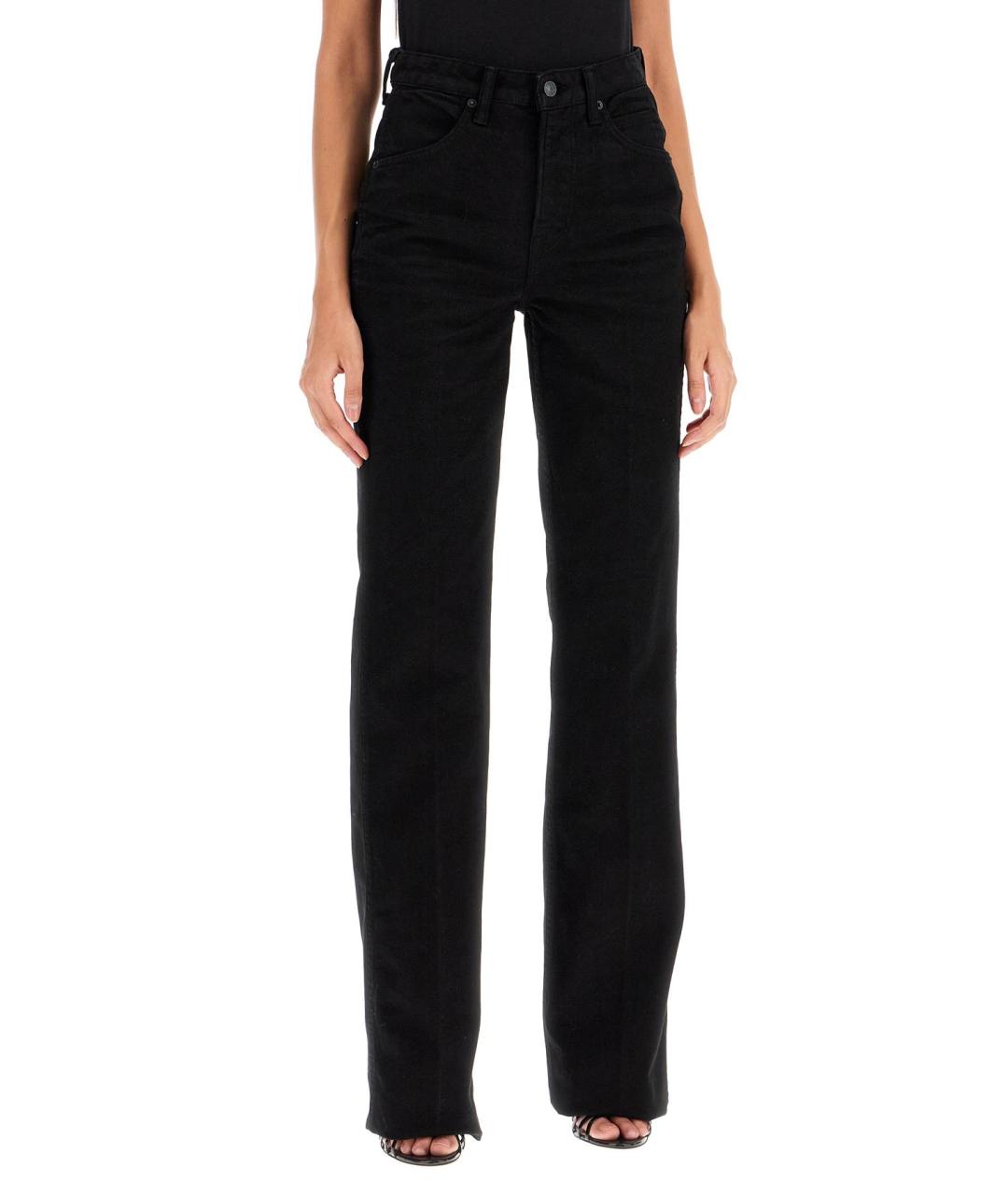 TOM FORD Черные хлопковые прямые джинсы, фото 2