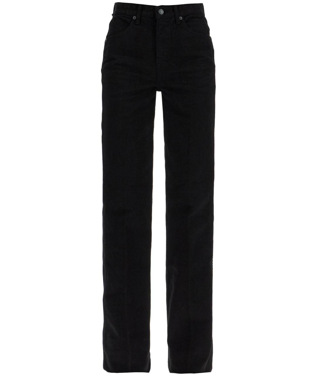 TOM FORD Черные хлопковые прямые джинсы, фото 1