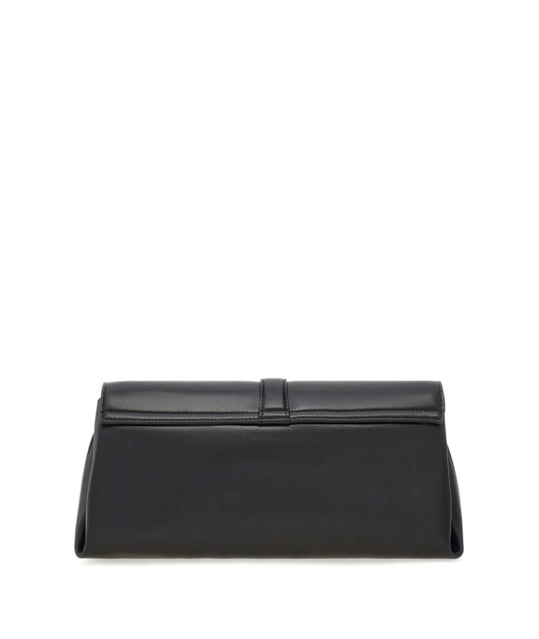 FERRAGAMO Черная кожаная сумка через плечо, фото 4