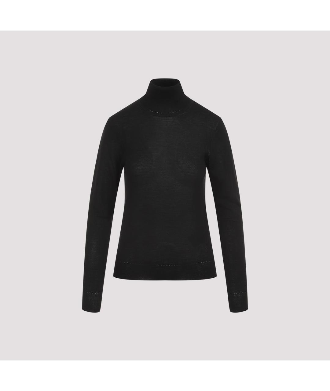 SAINT LAURENT Черный шерстяной джемпер / свитер, фото 2