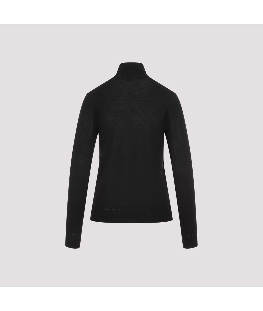 SAINT LAURENT Черный шерстяной джемпер / свитер, фото 3