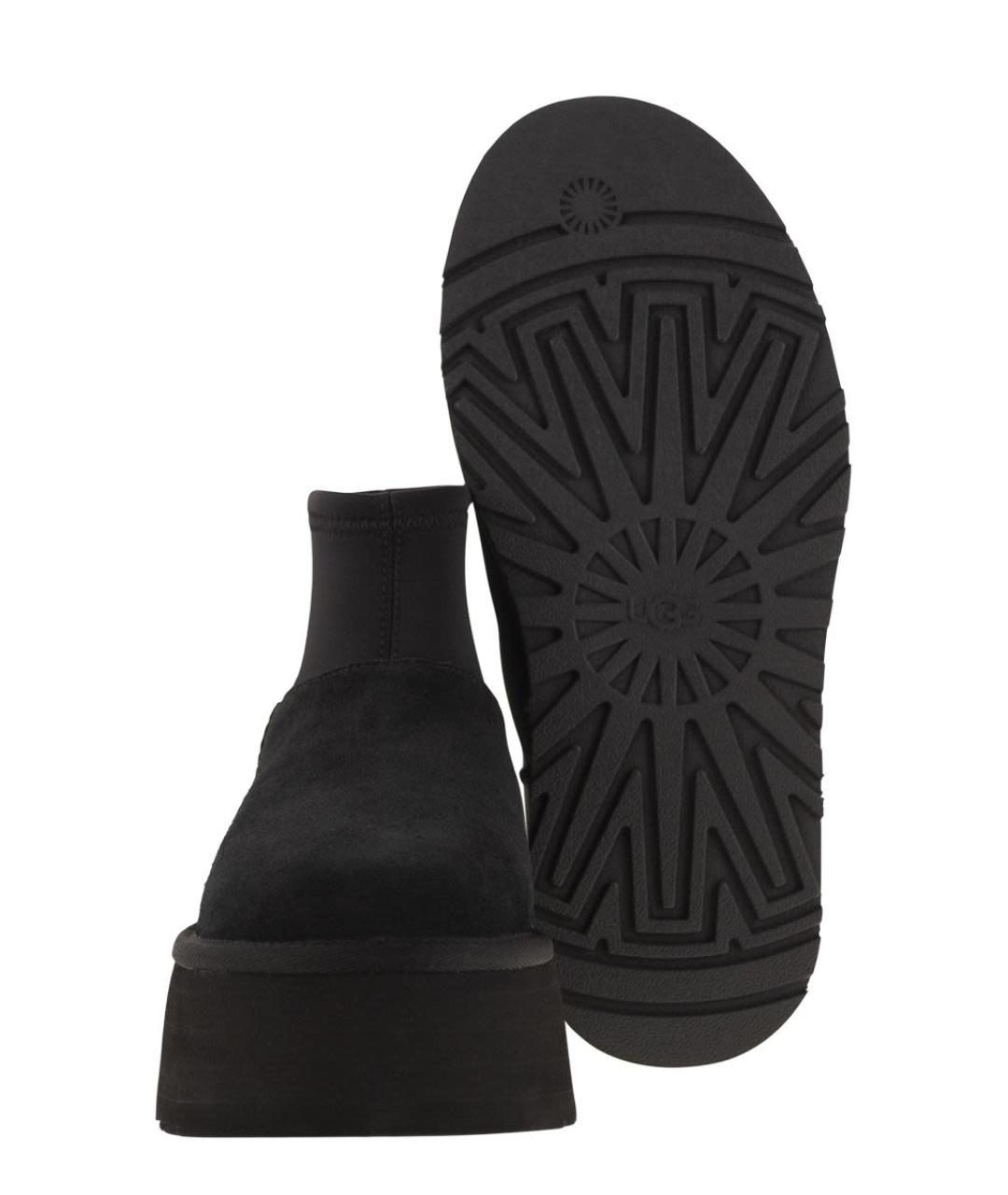 UGG AUSTRALIA Черные нубуковые ботинки, фото 5