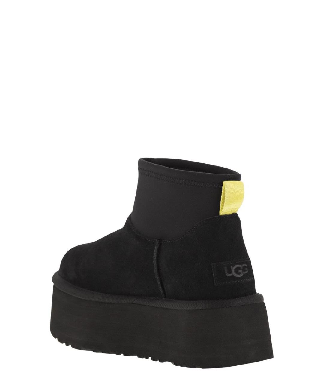UGG AUSTRALIA Черные нубуковые ботинки, фото 3