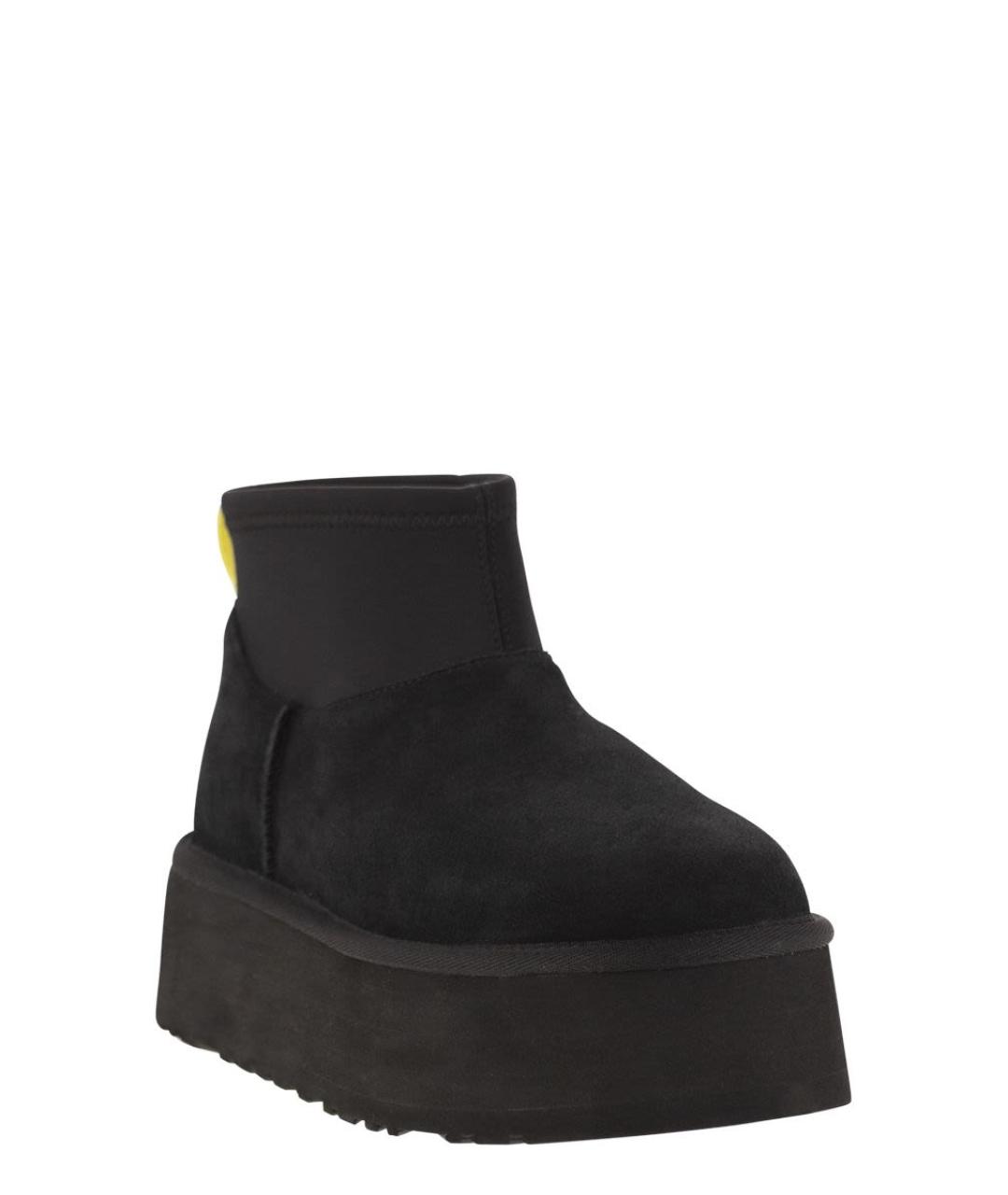 UGG AUSTRALIA Черные нубуковые ботинки, фото 2