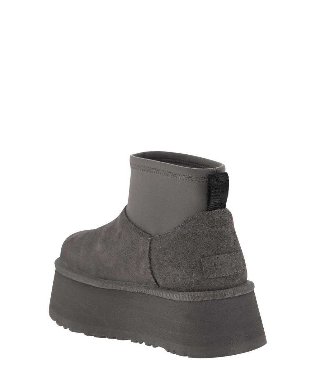 UGG AUSTRALIA Серые нубуковые ботинки, фото 3