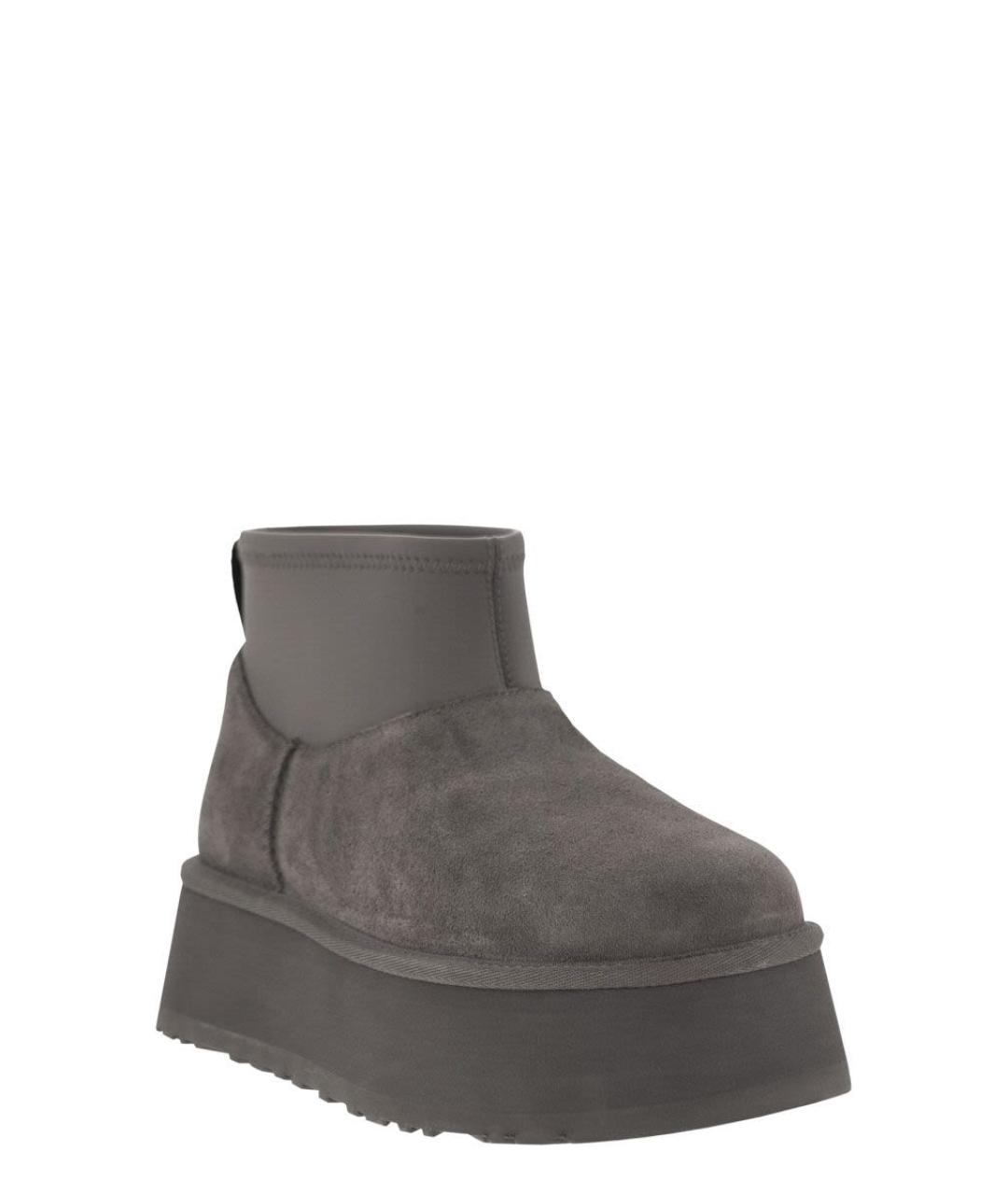 UGG AUSTRALIA Серые нубуковые ботинки, фото 2