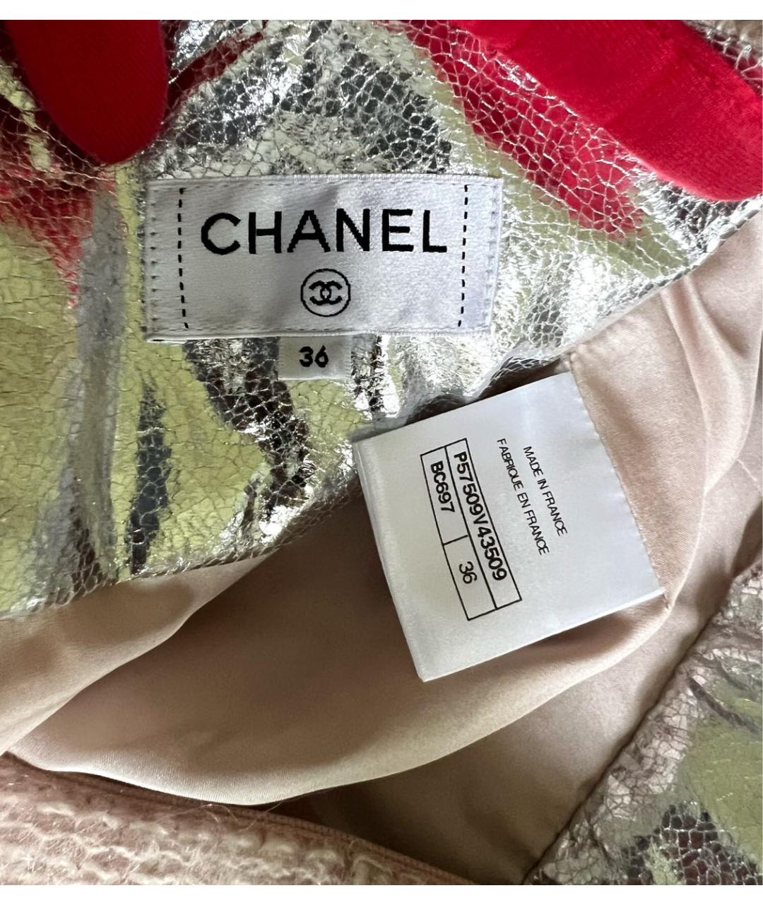 CHANEL Бежевая юбка мини, фото 7