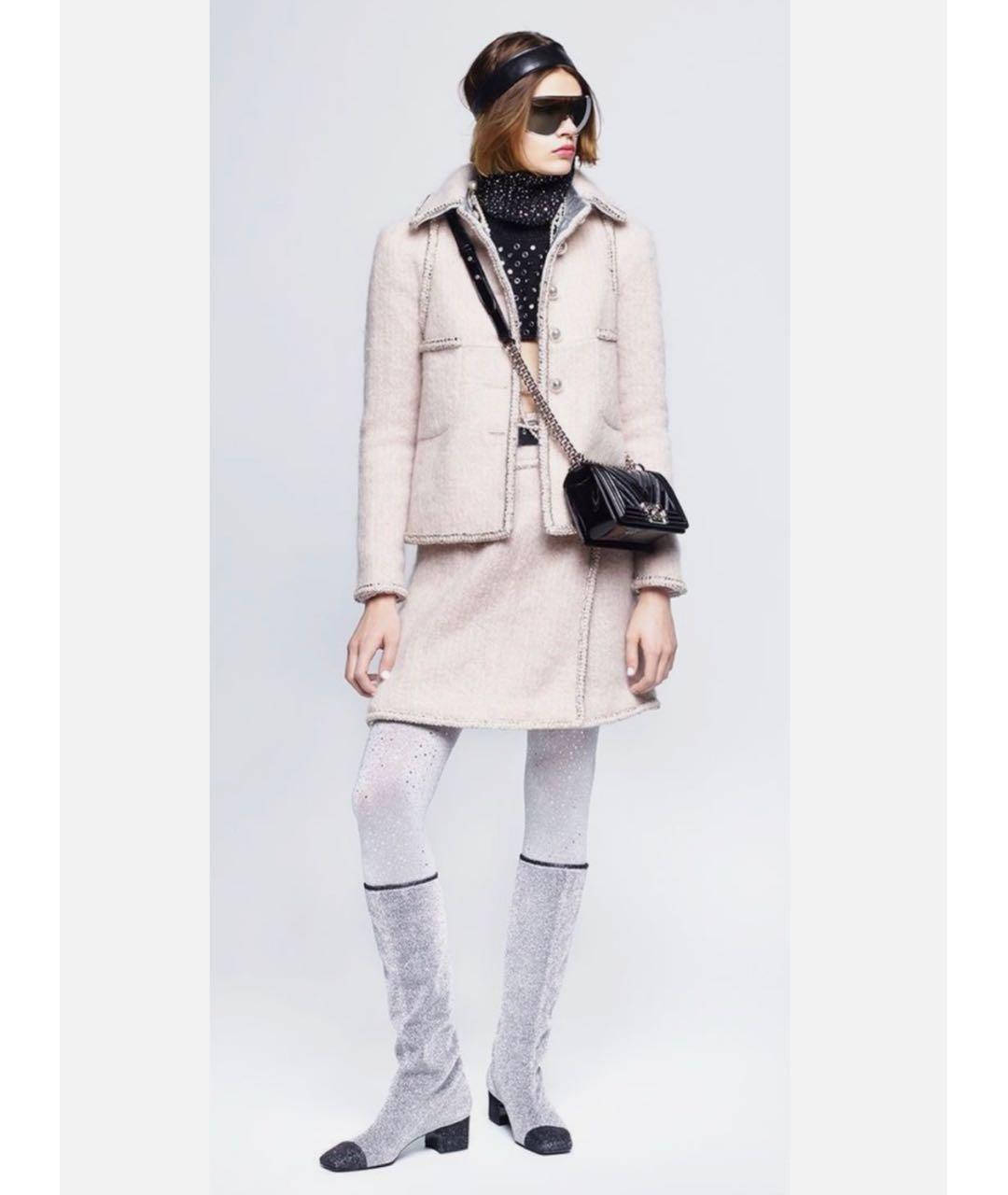 CHANEL Бежевая юбка мини, фото 3