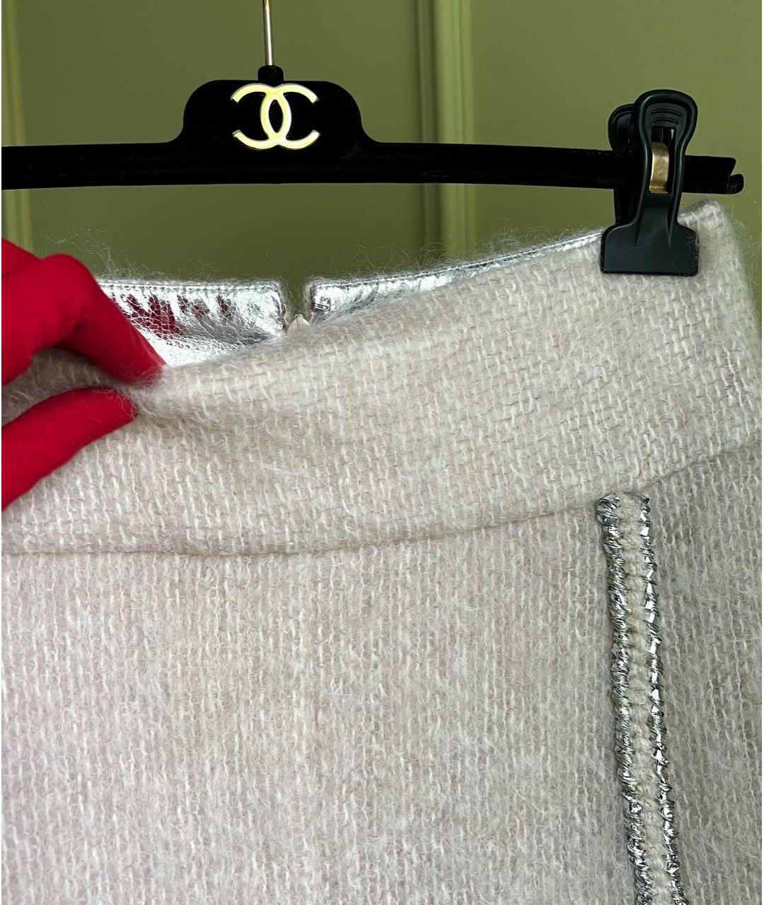 CHANEL Бежевая юбка мини, фото 2