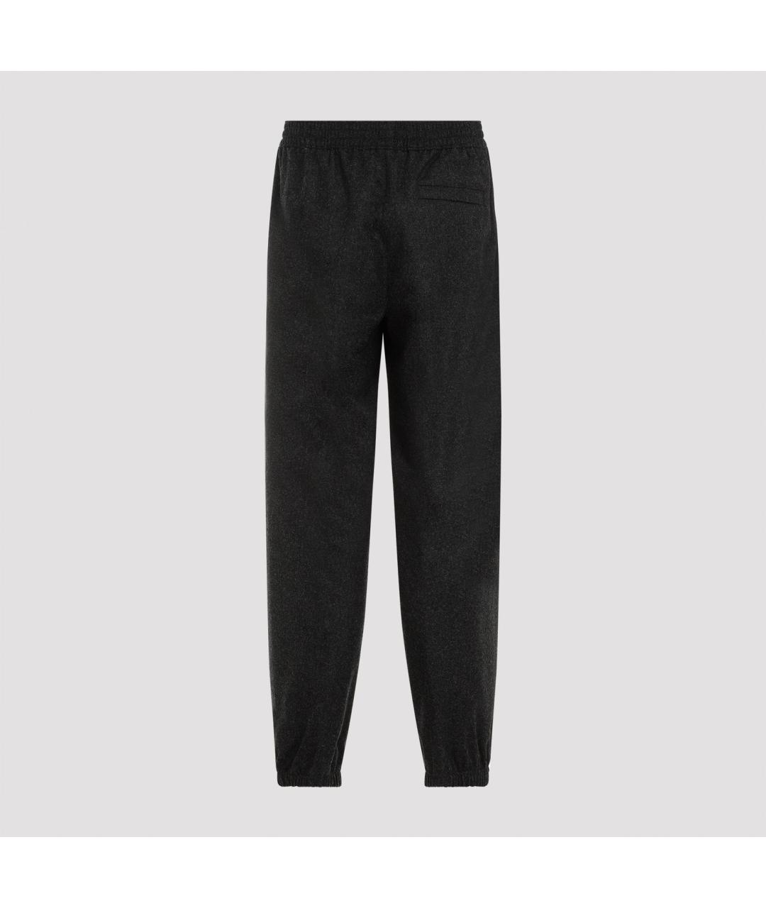 GIVENCHY Антрацитовые шерстяные повседневные брюки, фото 3