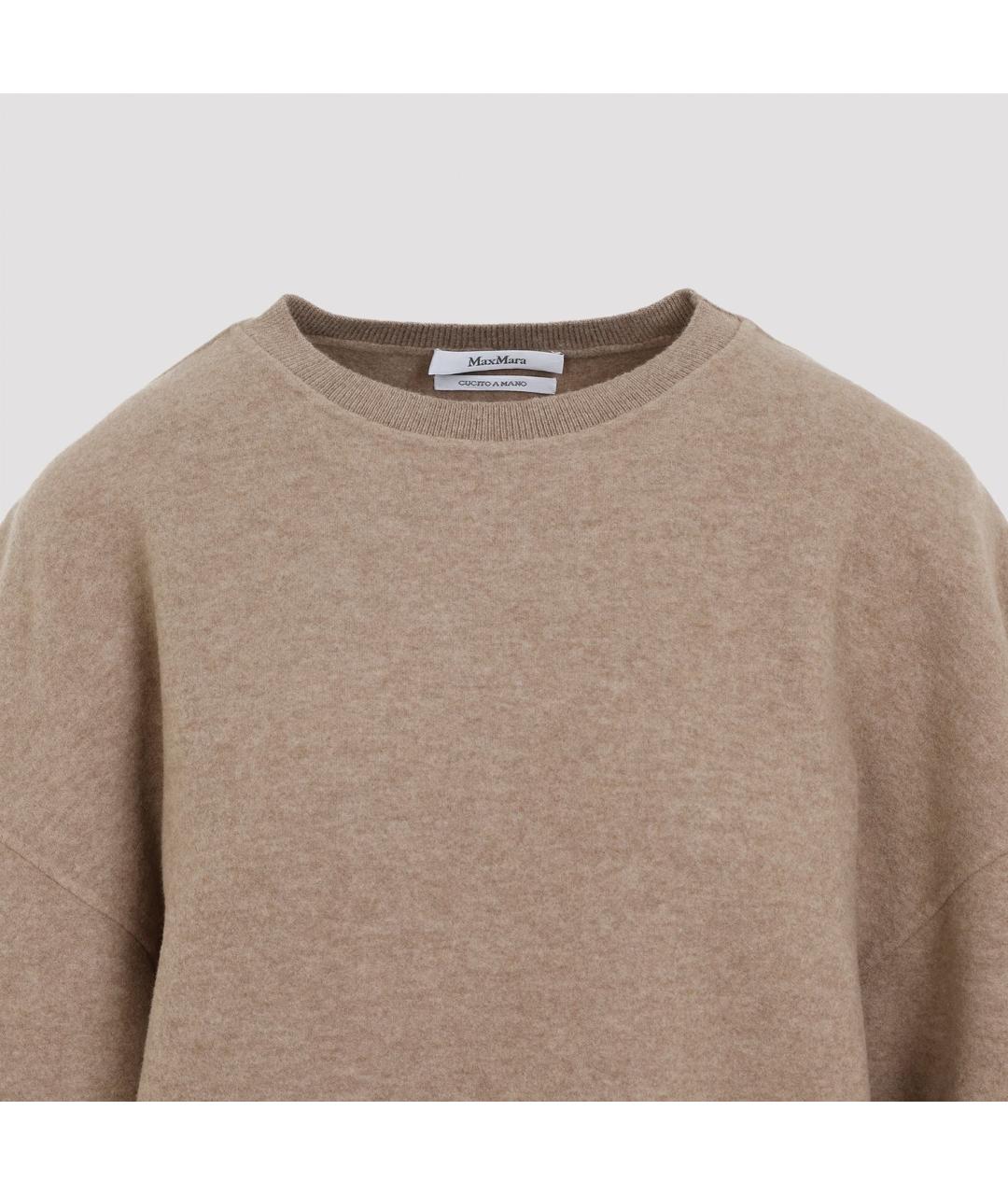 MAX MARA Бежевый кашемировый джемпер / свитер, фото 4