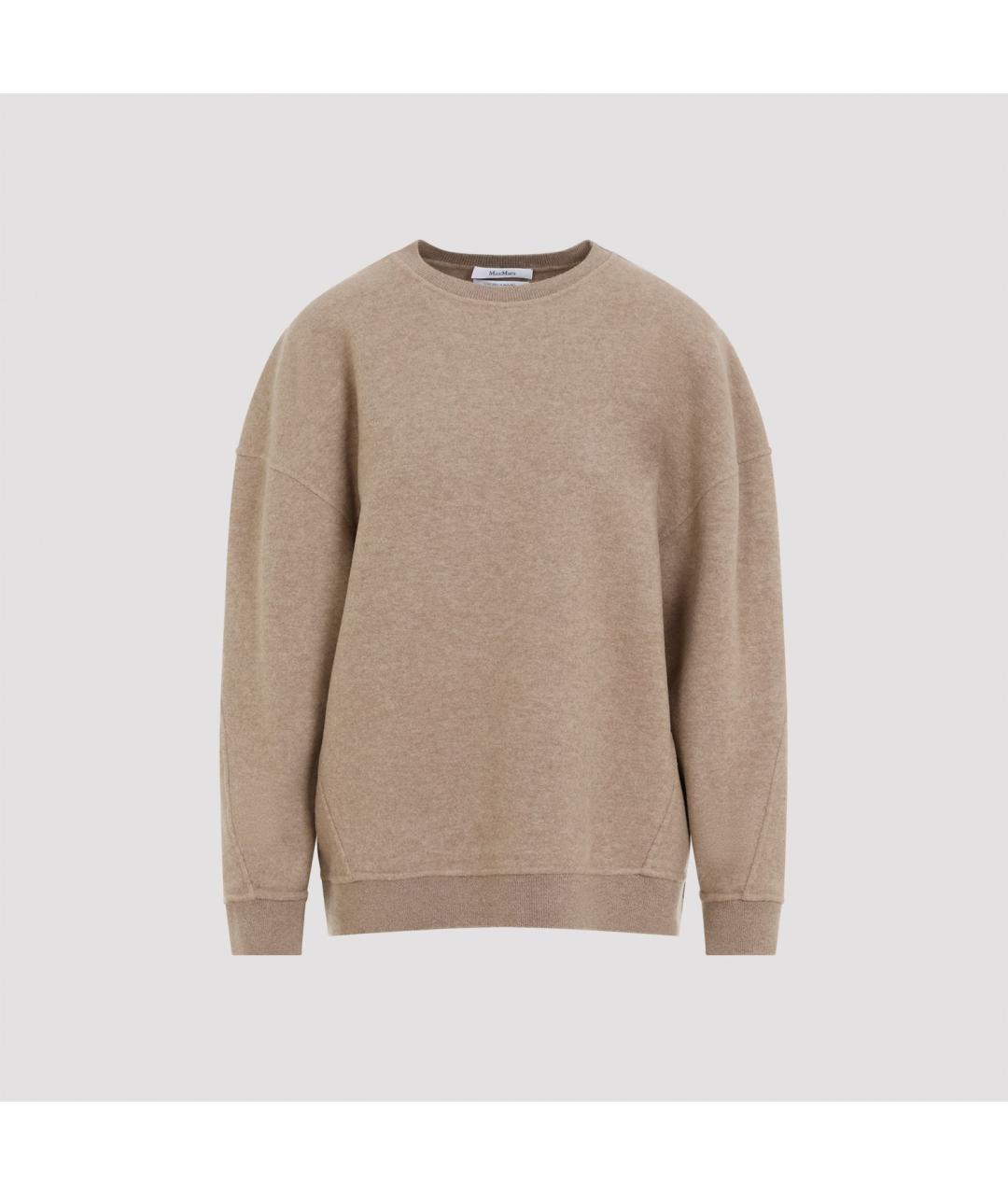 MAX MARA Бежевый кашемировый джемпер / свитер, фото 2