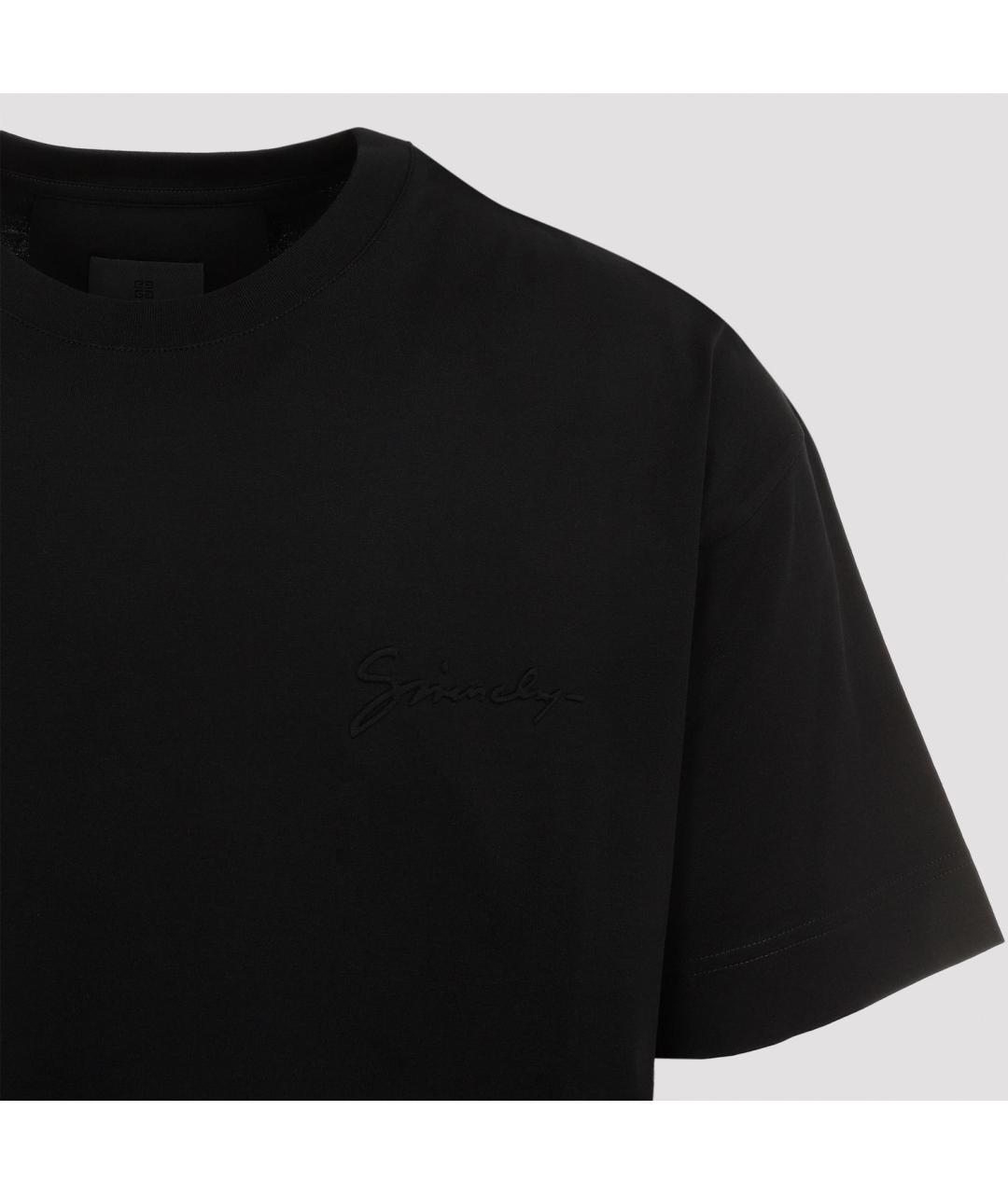 GIVENCHY Черная хлопковая футболка, фото 3