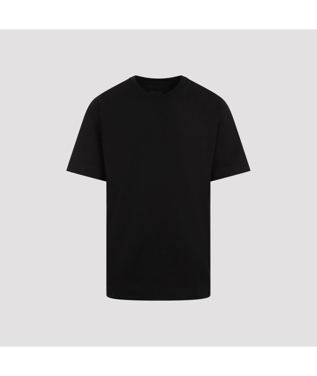 GIVENCHY Черная хлопковая футболка, фото 2