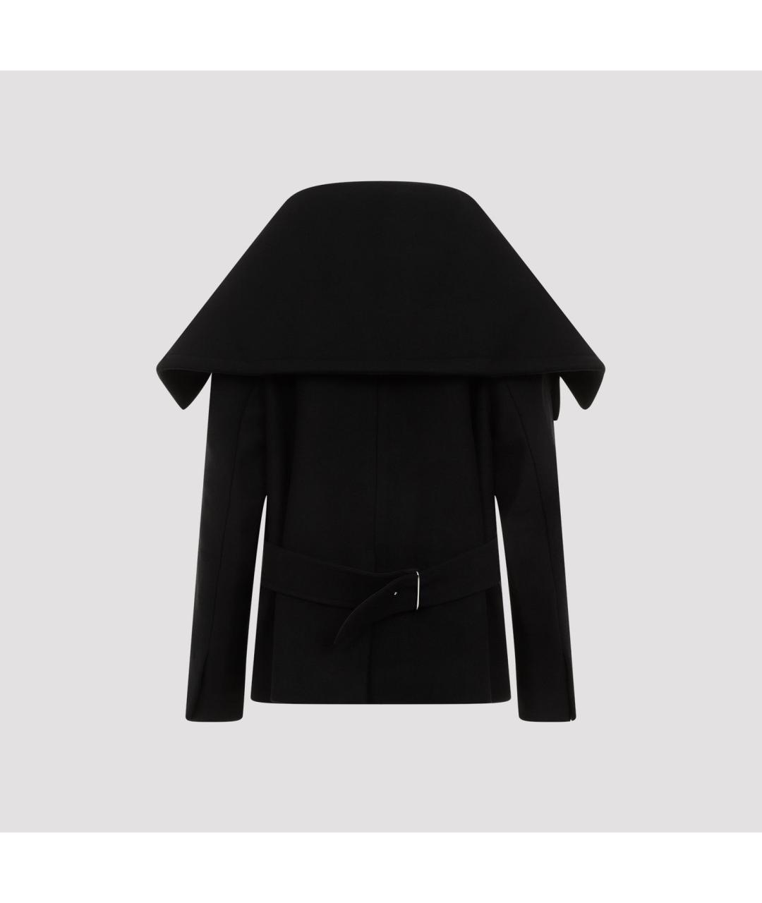 JACQUEMUS Черное хлопковое пальто, фото 2