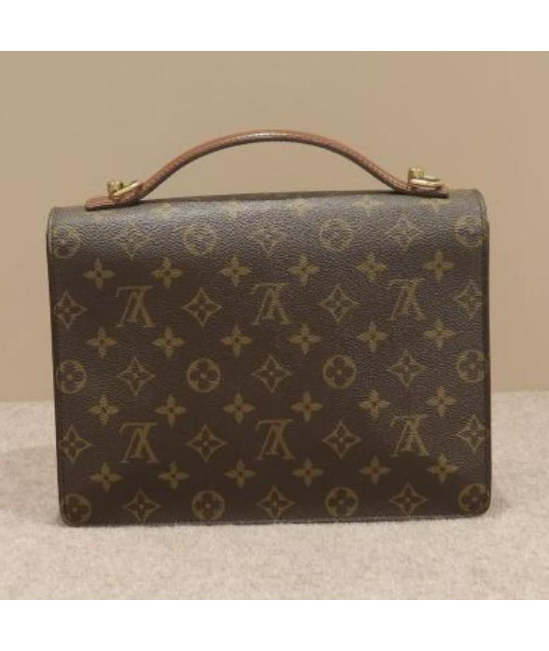 LOUIS VUITTON Коричневая сумка с короткими ручками, фото 3