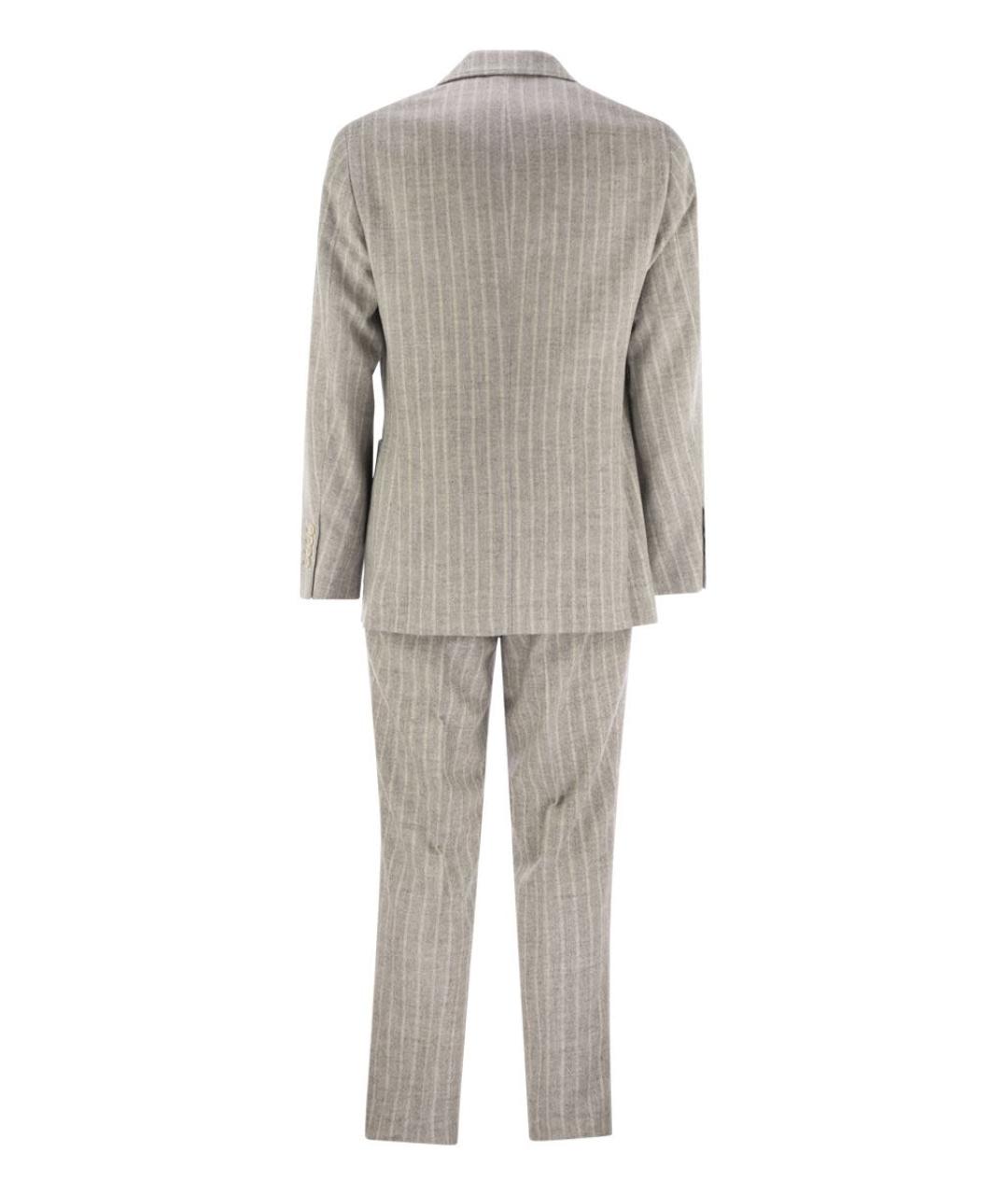 BRUNELLO CUCINELLI Антрацитовый классический костюм, фото 2